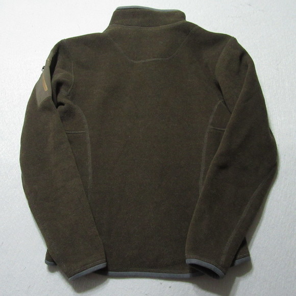 Arc'teryx Womens Sweater Sz S Brown Pullover Quarter Zip Mock Neck Stretch - Picture 3 of 9